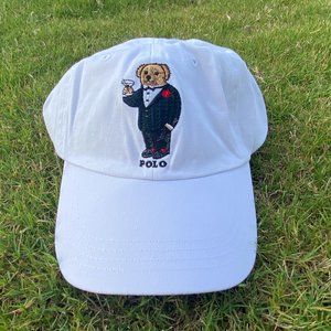 Ralph Lauren - Polo Bear Baseball Hat - White -NEW